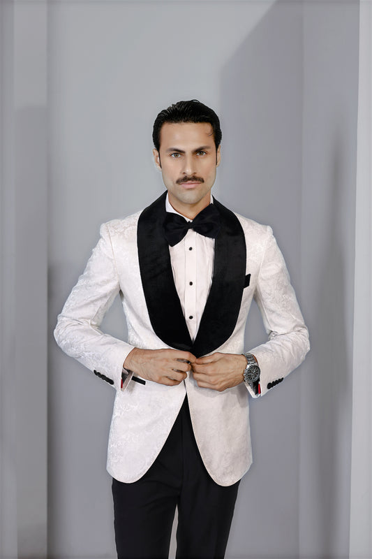 White Shawl Lapel Tuxedo