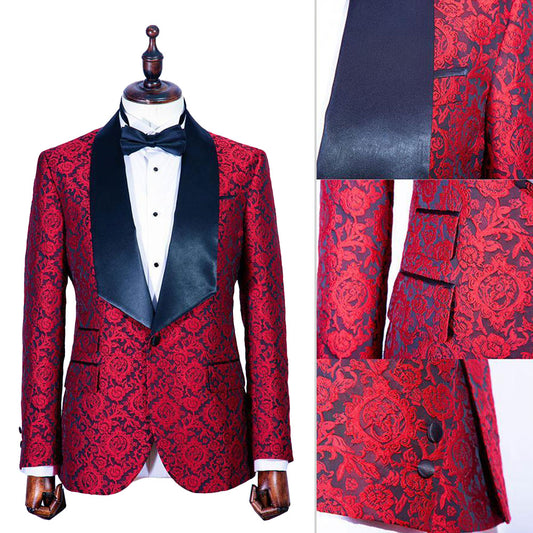 Dailia Red Jacquard Tuxedo