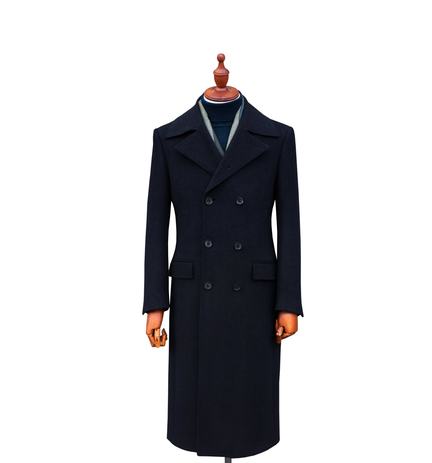 Double Breasted Coat Black