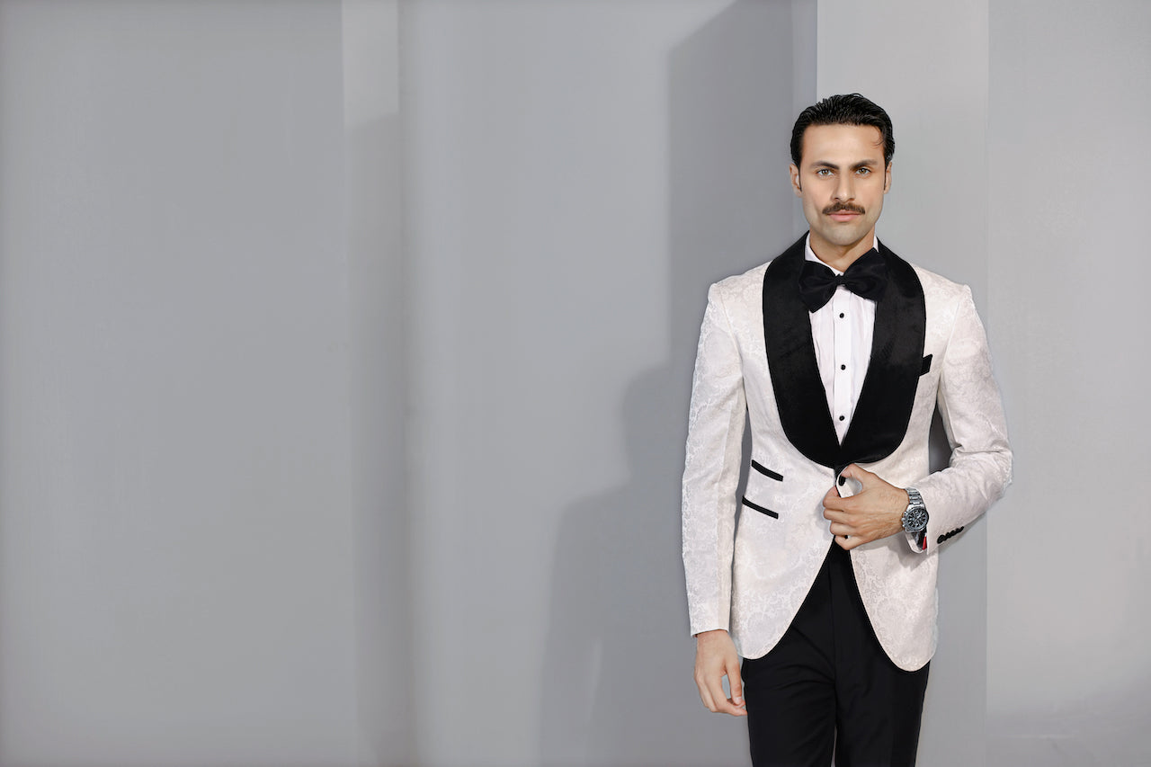 White Shawl Lapel Tuxedo