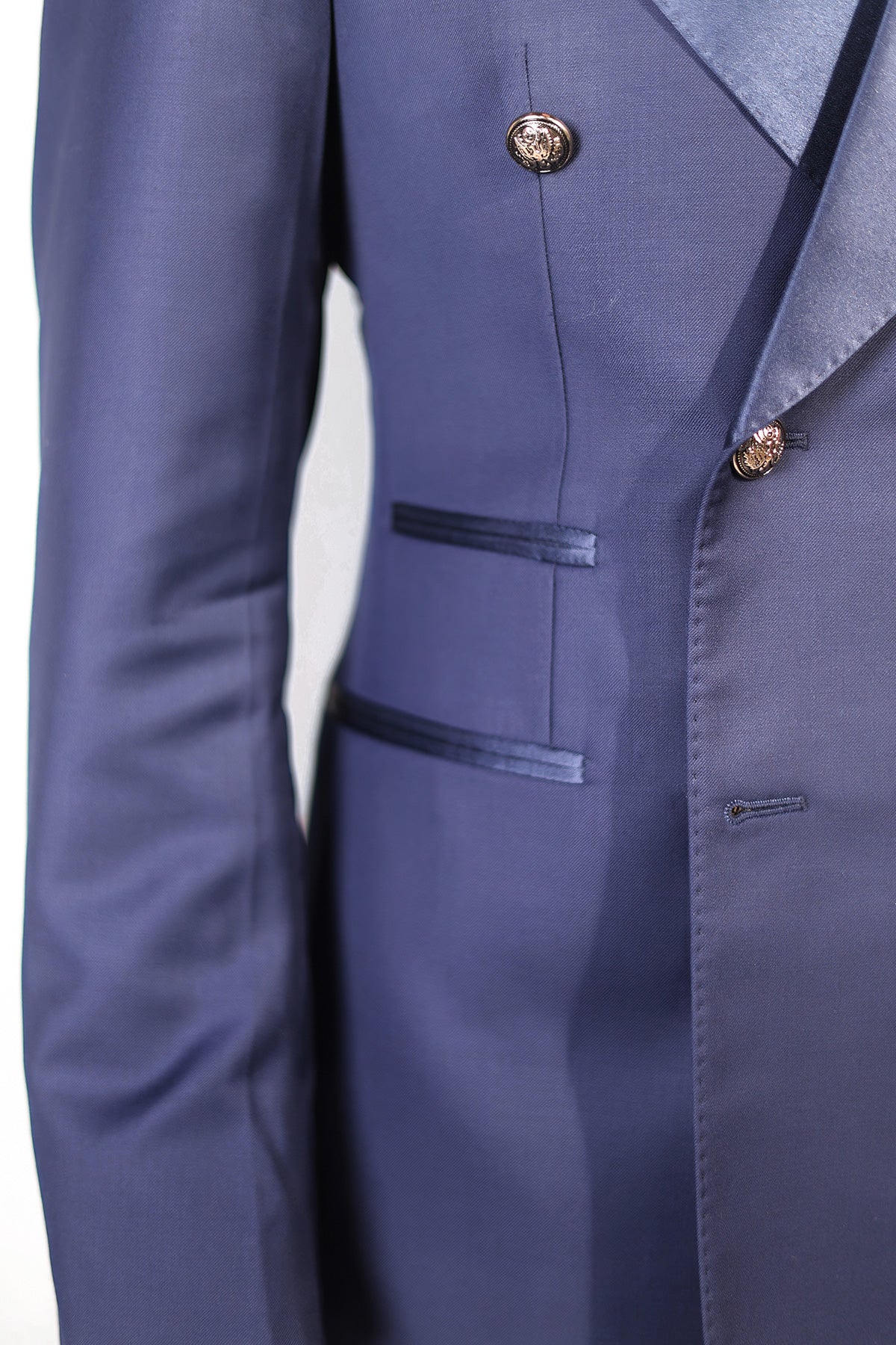 Double Breasted Navy Blue Tuxedo