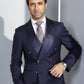 Double Breasted Navy Blue Tuxedo