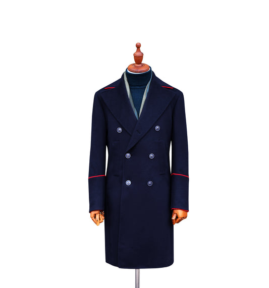 Double Breasted Coat Navy