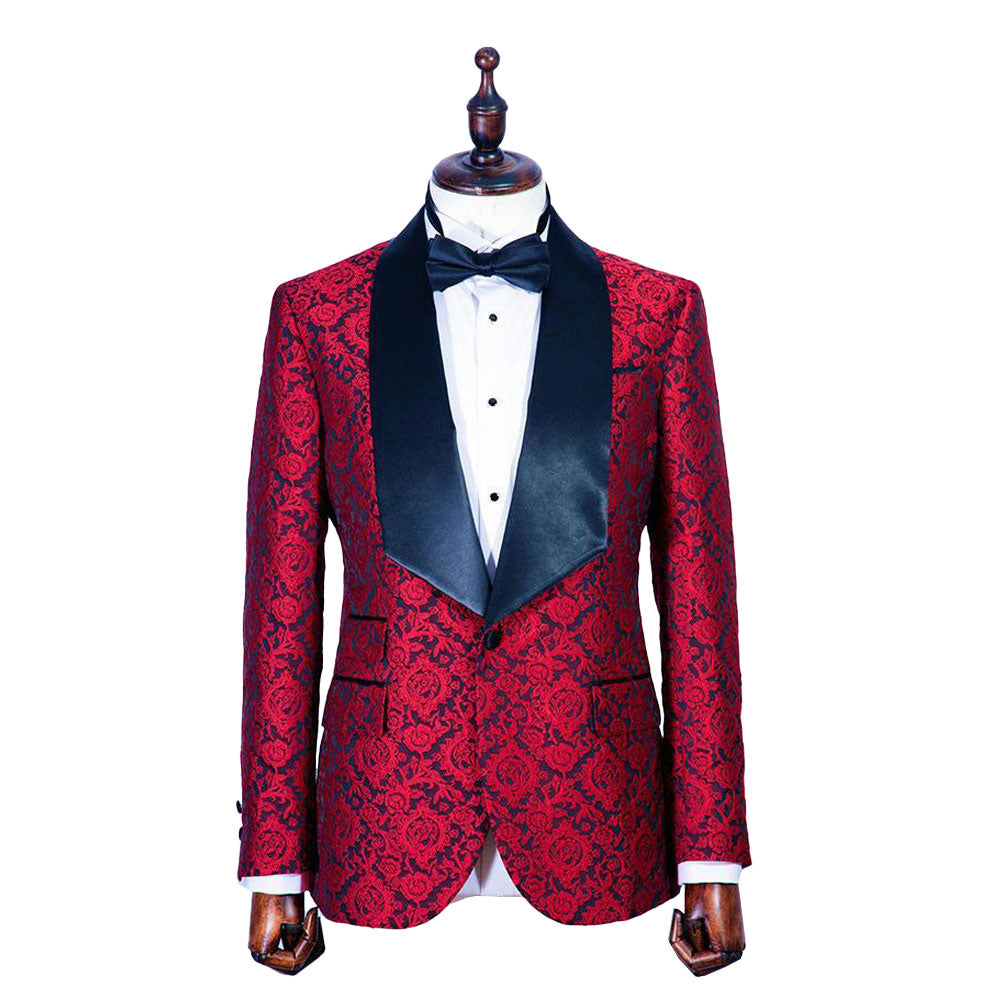 Dailia Red Jacquard Tuxedo
